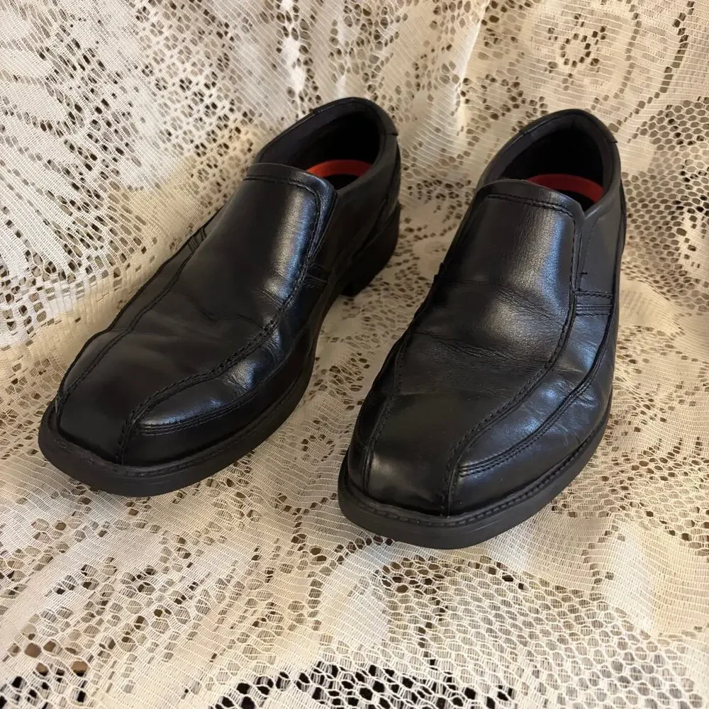 Rockport Walkability Men's US 13 Black Leather Casual Walking Loafers Shoes
